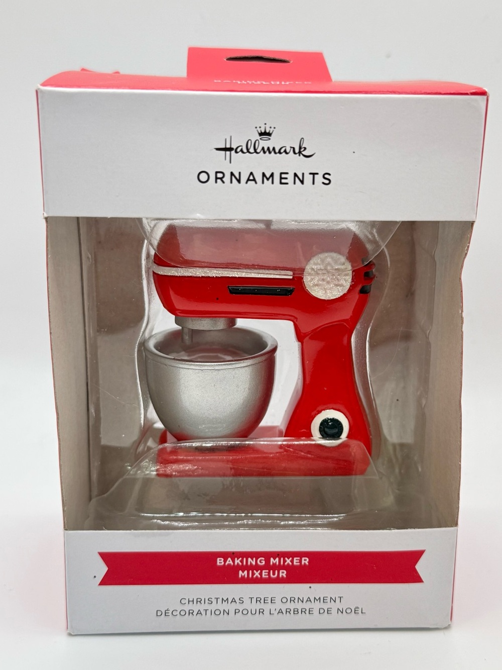 Hallmark 2.5" Red Stand Mixer Resin Christmas Ornament new in box